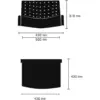 Espaldar y asiento silla Move negro 4 Asiento y espaldar silla Movie negra 2