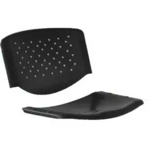 Asiento y espaldar silla Prisma negra