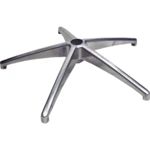 Base o araña aluminio para silla giratoria 5 puntas