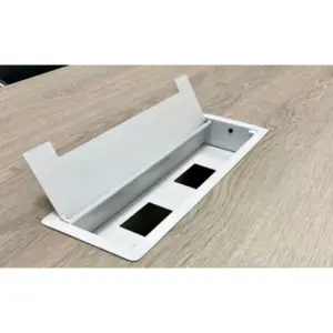Caja de conexiones 2 puntos blanca para mesa