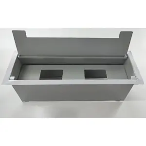 Caja de conexiones 2 puntos gris para mesa