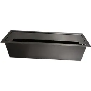 Cajetín de conexiones 3 puntos negro para escritorio