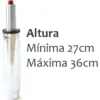Cilindro o pistón neumático cromado gerente para silla giratoria 3 Cilindro o piston neumatico gas gerente cromado para silla giratoria