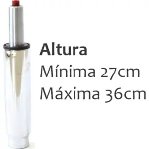 Cilindro o piston neumatico gas gerente cromado para silla giratoria