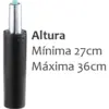 Cilindro o pistón neumático gerente para silla giratoria 3 Cilindro o piston neumatico gas gerente para silla giratoria