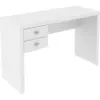 Escritorio en madera con cajones Space blanco 3 Escritorio Madera Space Blanco