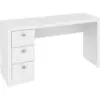 Escritorio con cajones en madera Carson blanco