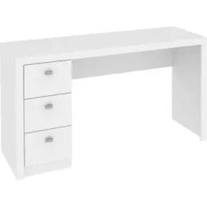 Escritorio con cajones en madera Carson blanco