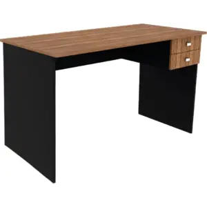 Escritorio con cajones en madera Volt Nogal