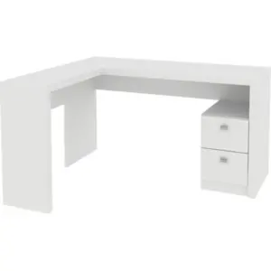 Escritorio en L esquinero blanco Montreal