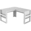 Escritorio en L esquinero blanco Morris 2