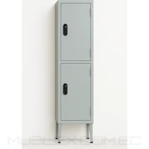 Locker Metalico 2 Casilleros Gris