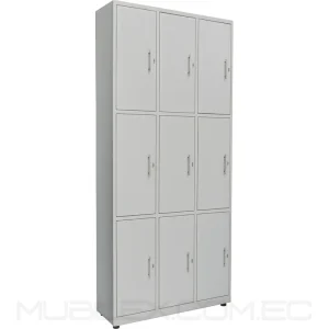 Locker Metalico 9 Casilleros Gris
