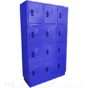 Locker metalico 12 casilleros azul