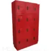 Locker metálico 12 casilleros rojo 4 Locker metalico 12 casilleros rojo