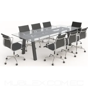 Mesa Art Vidrio Para 8 Personas