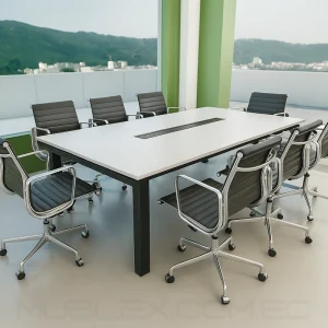 Mesa De Madera Forze Gloss Para 8 Personas