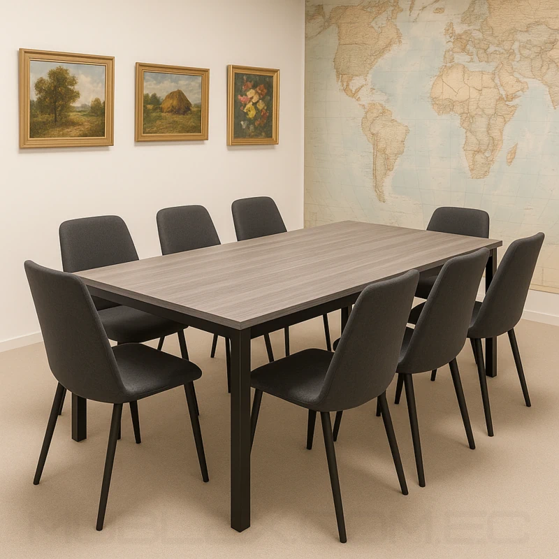 Mesa de juntas en madera para 6 personas Forze 1 Mesa De Madera Forze Para 6 8 Y 10 Personas