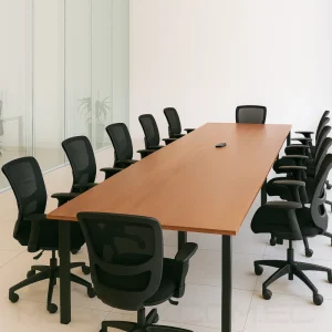 Mesa De Reuniones Para 10 Personas De Madera Klass Al Borde