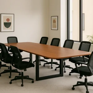 Mesa De Reuniones Para 10 Personas De Madera Quattro