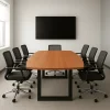 Mesa de reunión en madera para 6 personas Quattro 5 Mesa Quatrro Para 6 Personas