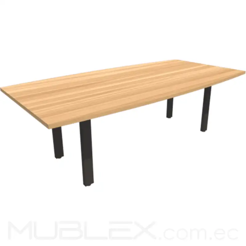 Mesa de Juntas en madera para 8 personas Klass extendida 2 Mesa de reunion en madera para 8 personas Klass 8