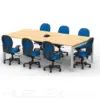 Mesa de reunion en madera para 8 personas Klass 9