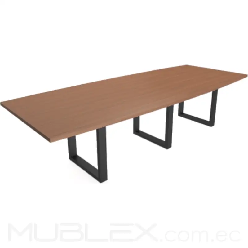Mesa de reunión para 10 personas en madera Quattro 2 Mesa de reunion para 10 personas en madera Quattro 3