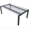 Mesa reunion vidrio para 6 personas Klass 200x120