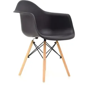 Silla Eames con brazo negra 1