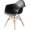 Silla Eames con brazos negra 8 Silla Eames con brazo negra 2