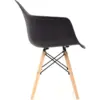 Silla Eames con brazos negra 9 Silla Eames con brazo negra 3