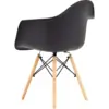 Silla Eames con brazos negra 10 Silla Eames con brazo negra 4