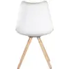 Silla diseño Ema II blanca tapizada 11 Silla Ema II tapizada 1