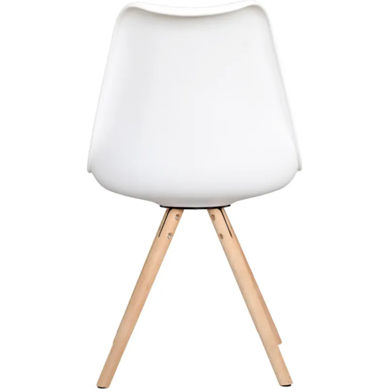 Silla diseño Ema II blanca tapizada 32 Silla Ema II tapizada 1