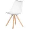 Silla diseño Ema II blanca tapizada 10 Silla Ema II tapizada 2