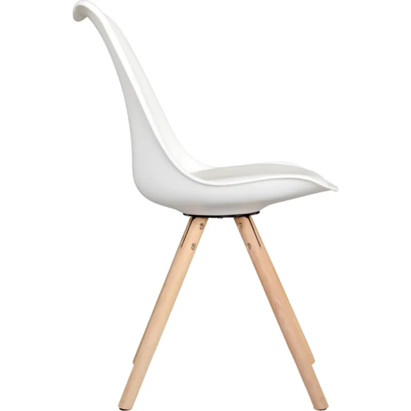 Silla diseño Ema II blanca tapizada 29 Silla Ema II tapizada 5