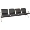Silla de espera Aeropuerto tapizado full cuerina 4 puestos 3 Silla espera Tandem aeropuerto full tapiz 4P 1