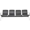 Silla de espera Aeropuerto tapizado full cuerina 4 puestos 4 Silla espera Tandem aeropuerto full tapiz 4P 2