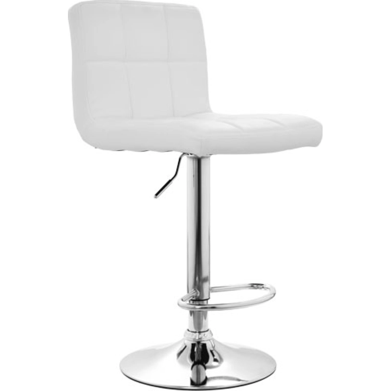 Taburete bar Nille blanco sin brazos 16 Taburete Nill Blanca Cuerina 11