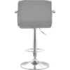 Taburete bar Nille gris con brazos 10 Taburete Nill Gris Cuerina 10