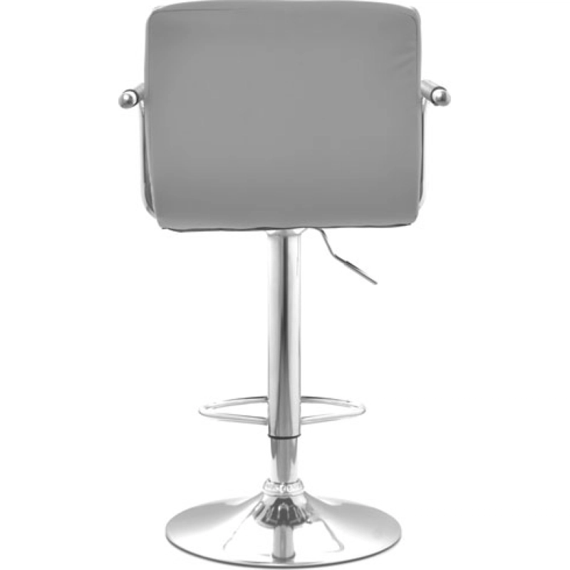 Taburete bar Nille gris con brazos 22 Taburete Nill Gris Cuerina 10