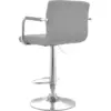 Taburete bar Nille gris con brazos 9 Taburete Nill Gris Cuerina 11