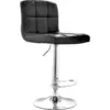 Taburete bar Nille negro sin brazos 5 Taburete Nill Negro Cuerina 13