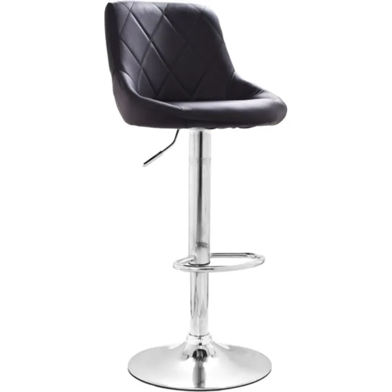 Taburete butaco Tex negro 1 Taburete Tex Cuerina Negra 13
