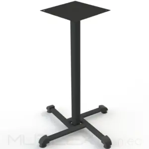 Base para mesa alta Pedestal negra