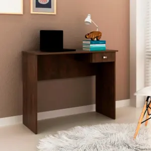 Escritorio con cajon en madera Denis rustico 2