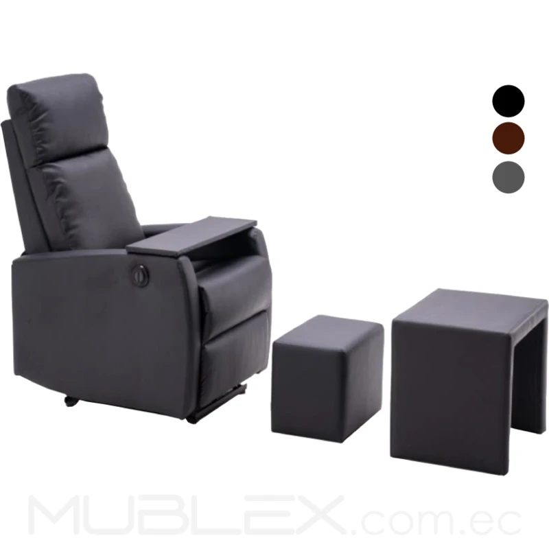 Sillón reclinable Recliner con asientos 1 Sillon Reclinable Recliner con asientos