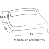 Butaca o silla para estadio espaldar bajo 4 Silla estadio espaldar bajo medidas